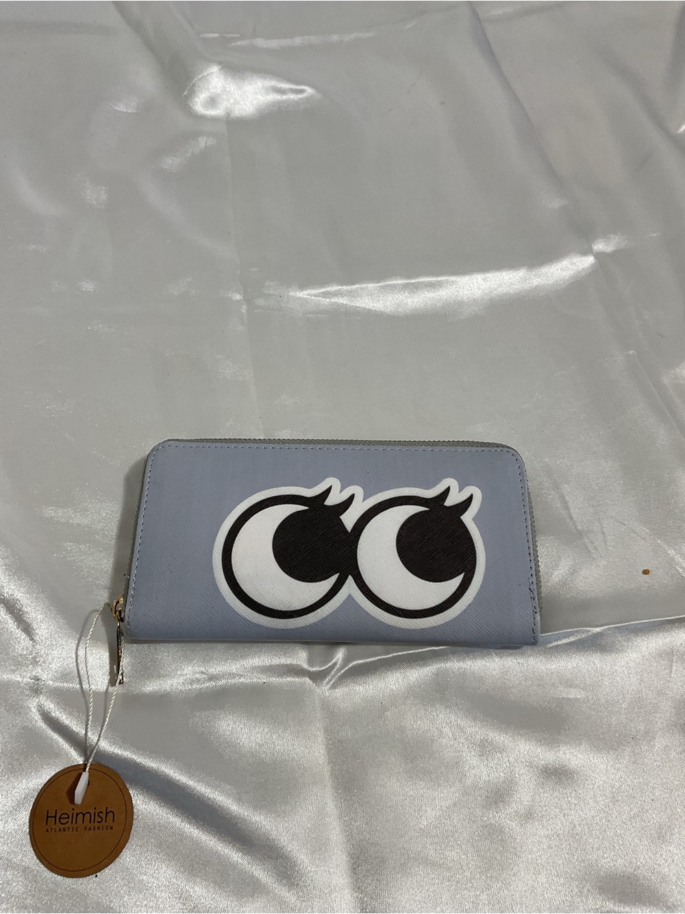 Heimish Light Blue Eye Graphic Zip Wallet